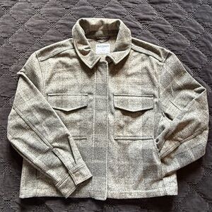 Cropped Old Navy Plaid Jacket women's size Large